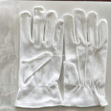 Guantes de algodón blanco para banda de marcha